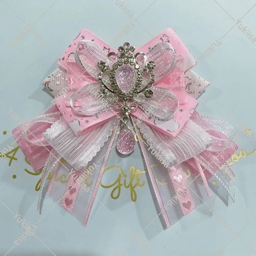 Noeud Papillon En Biscuits De Luxe Pour Femmes,Broche,Robe De Mode Lolita Cosplay,Col De Chemise,Fleurs,Bijoux Faits À La Main