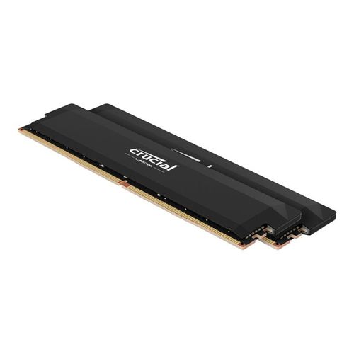 Crucial Pro - Overclocking Edition - DDR5 - kit - 32 Go: 2 x 16 Go - DIMM 288 broches - 6400 MT/s / PC5-51200 - CL38 - 1.35 V - mémoire sans tampon - non ECC - noir