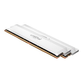 Crucial Pro - Overclocking Edition - DDR5 - kit - 32 Go: 2 x 16 Go - DIMM 288 broches - 3200 MHz / PC5-51200 - CL38 - 1.35 V - mémoire sans tampon - non ECC - blanc