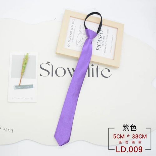 Cravates En Polyester Avec Fermeture Éclair Étroite Pour Hommes Et Femmes,Cravates Noires Simples,Filles Maigres,Paresseux,Mariage,Décontracté,Présidence,5cm