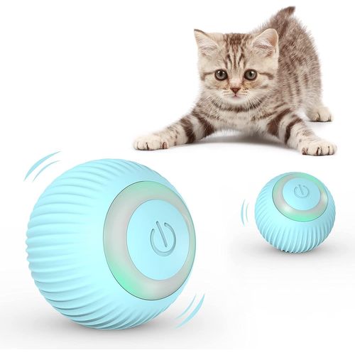 Iokheira Jouets Pour Chats, Balle Chat Avec Led Lumières,Jouet Chat Interactif Interieur Pour Chat Chien Chatons,Rotation Automatique Et Chargement
