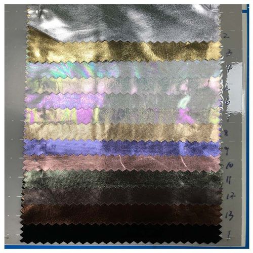 Miroir Fantôme Laser Coloré Bagage Réfléchissant Cuir Épaissi Doux Rétro Coloré Lavé Pu Vetements Tissu, Violet, 40*40cm