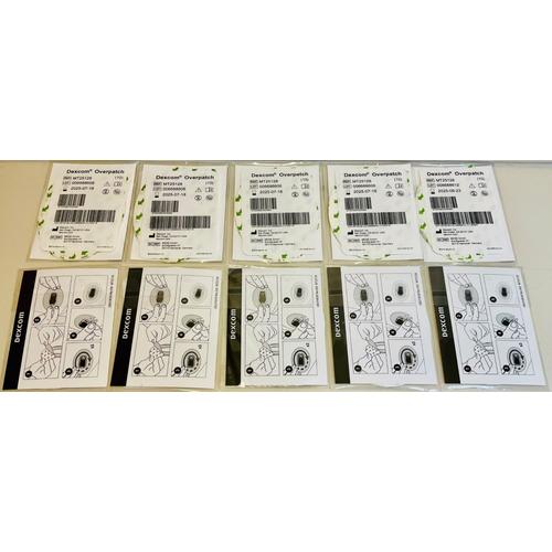 Lot De 10 X 10 Overpatch Dexcom One En Sachets Cellophane D’Origine