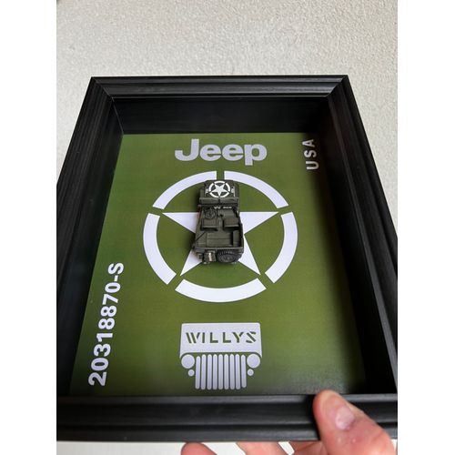 Cadre voiture Jeep WILLYS échelle 1/43