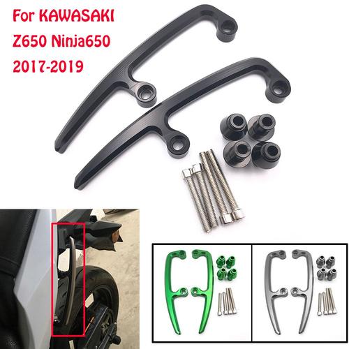 Pour Kawasaki Z650 Ninja Z 650 2017 2018 2019 Moto Arrière En Aluminium Cnc Barres D'appui Siège Passager Ferroviaire Poignée Accoudoir