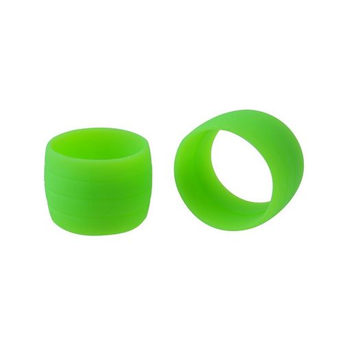 Mountain Road Bend Handle Dead Flying Bike Horn Klaxon Sangle De Guidon Anti-Loose Ring Set, Vert