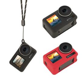 Boîtier étanche pour GoPro Hero 12/11/10 et 9 - Protection d'écran en verre  trempé noir - Housse de protection en silicone - Kit d'accessoires pour