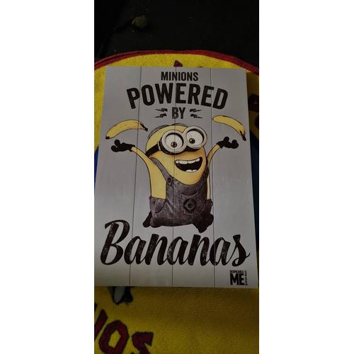 Impression Sur Bois Despicable Me (Powered By Bananas) (Dimensions : 40 X 59 Cm )