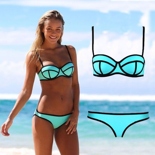 Maillot De Bain 2 Pièces Corbeille Pour Femme Taille 34 À 40 Neuf