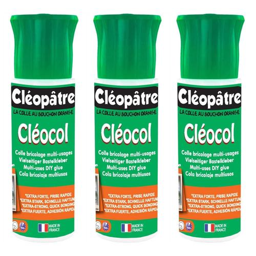 Cléopâtre Lot De 3 Cléocols Colle Extra Forte En 25 Gr