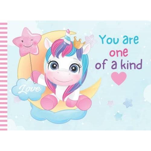 You Are One Of A Kind: 50 Blank Coupons For Valentine's Day - Christmas - Birthday / Fill In The Blank Vouchers / Kids, Teen, Adult Gift Book / Cute ... On Crescent Moon - Blue Cloud Design Theme