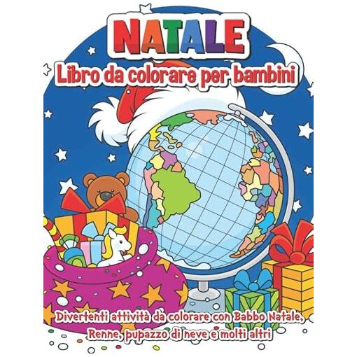 6 Libri Da Colorare Natalizi VEYLIN - 12 Pagine Cadauno, Formato 13x18 Cm, Con Babbo Natale, Renne, Pupazzo Di Neve, Per Bambini - 4