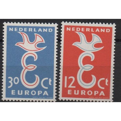 Pays-Bas Timbre Europa 1958