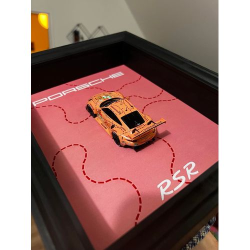 Cadre Porsche RSR pink pig échelle 1/43