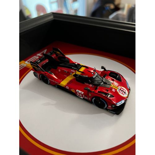 Cadre voiture Ferrari 499P (24H DU MANS) échelle 1/43