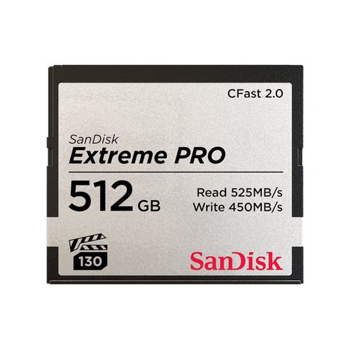 SanDisk Extreme Pro - Carte mémoire flash - 512 Go - CFast 2.0