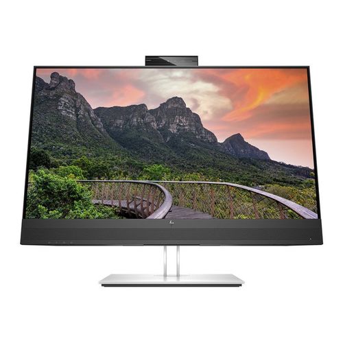 HP E27m G4 Conferencing Monitor - E-Series - écran LED - 27" - 2560 x 1440 QHD @ 75 Hz - IPS - 300 cd/m² - 1000:1 - 5 ms - HDMI, DisplayPort, USB-C - haut-parleurs - argent (support), tête noire...