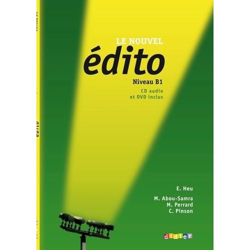 Le Nouvel Édito Niveau B1 (1 Dvd + 1 Cd Audio)