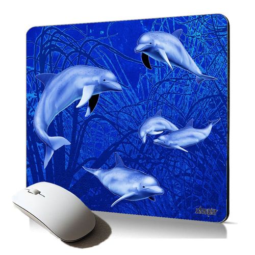 tapis de souris souple dauphin marsouin pour les professionnel animal cadeau fille original mer design ocean dessin