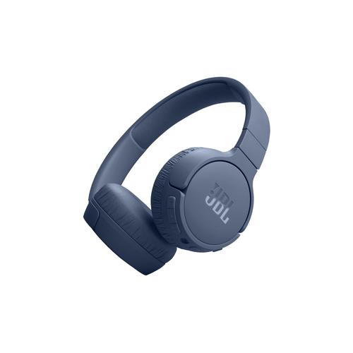 JBL TUNE 670NC - Écouteurs avec micro - circum-aural - Bluetooth - sans fil, filaire - Suppresseur de bruit actif - jack 3,5mm - bleu