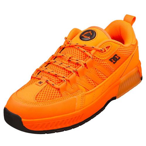 Dc Shoes Chaussures X Lucien Clarke - Baskets De Cuir Et Textile, Orange Pour Homme - 40 1/2