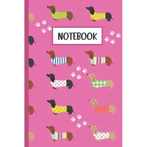 Notebook: Sausage Dog / Dachshund Covered Notebook, Journal, Diary. Ideal Dog Lover Gift.