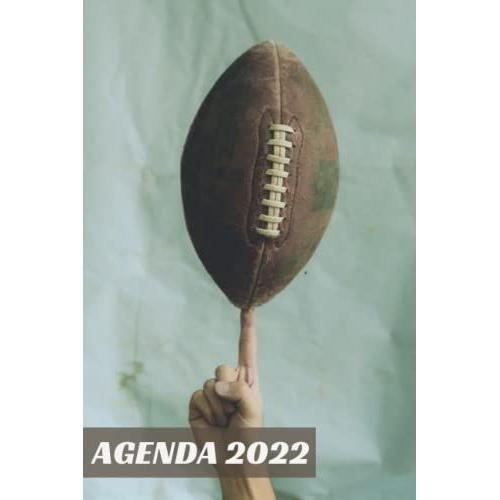 Agenda 2022: Rugby - Annuel Semainier De Janvier À Décembre 2022 | 12 Mois | Idéal Pour Les Étudiants, Professionnels Et Particuliers | Calendrier, Liste De Contacts, Notes - Petit Format De Poche