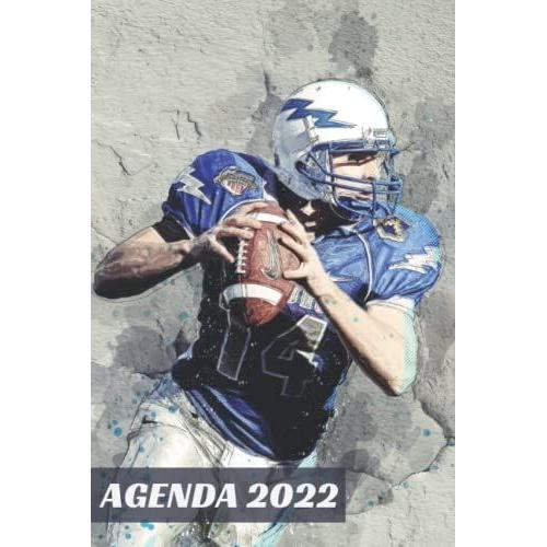 Agenda 2022: Rugby - Annuel Semainier De Janvier À Décembre 2022 | 12 Mois | Idéal Pour Les Étudiants, Professionnels Et Particuliers | Calendrier, Liste De Contacts, Notes