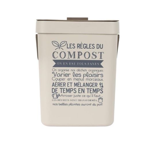Poubelle à compost 5L avec accroche ME0020 pour Poubelle