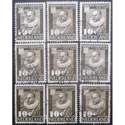 Pays-Bas N°547 X 9 Oblitéré