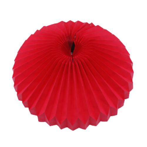 Couvre-base de sapin de Noël en papier rigide pliable rouge Jupe 110 cm