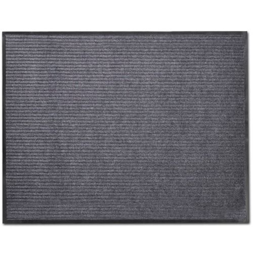 Vidaxl Tapis D'entrée Pvc Gris 90 X 150 Cm