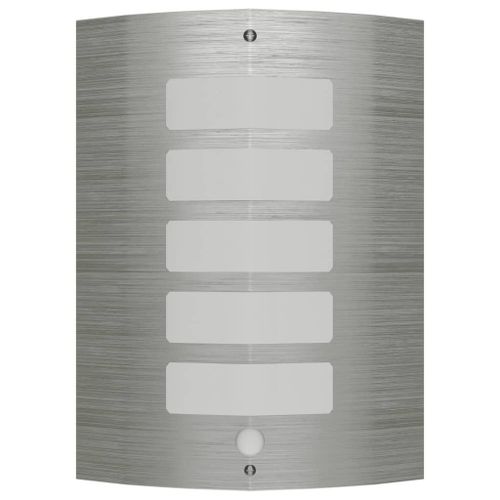 Applique LED en acier inoxydable avec capteur
