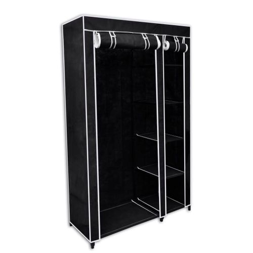 Garde-Robe Pliable Noir 110 X 45 X 175 Cm