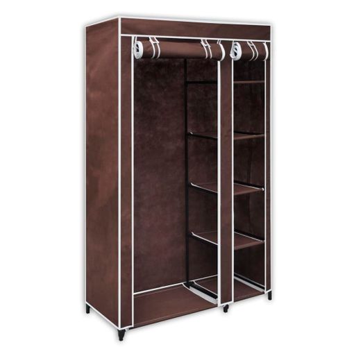 Garde-Robe Tissu Marron