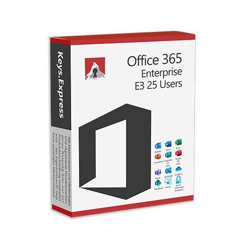 Office 365 Enterprise E3 25 Users - Logiciels | Rakuten
