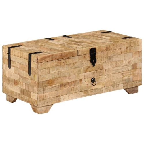 Table Basse Bois De Manguier Massif 80 X 40 X 35 Cm - Vidaxl