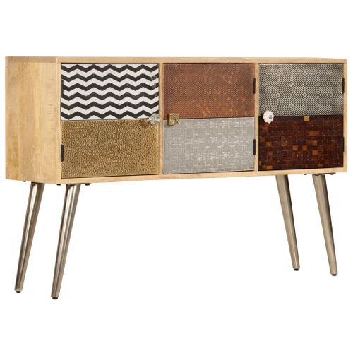 Buffet 120 X 30 X 75 Cm Bois De Manguier Massif - Vidaxl