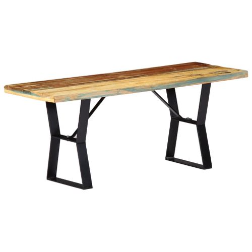 Banc 110 Cm Bois De Récupération Massif - Vidaxl