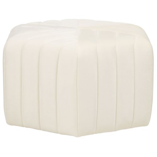 Pouf Murietta Crème Velours
