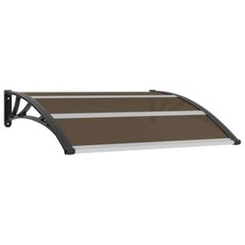Vidaxl Auvent De Porte Noir 120 X 100 Cm Pc