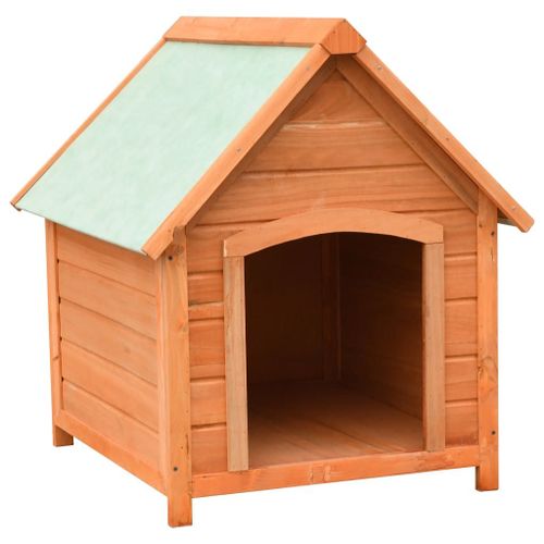 Vidaxl Niche Pour Chiens Bois De Pin Et De Sapin Massif 72x85x82 Cm