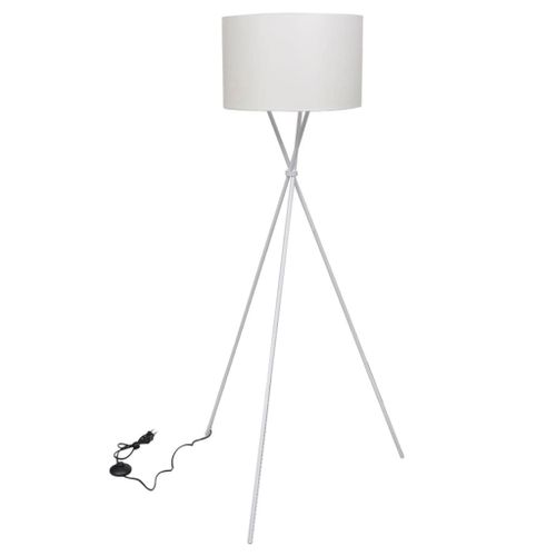 Vidaxl Lampadaire Avec Support Blanc 139 Cm