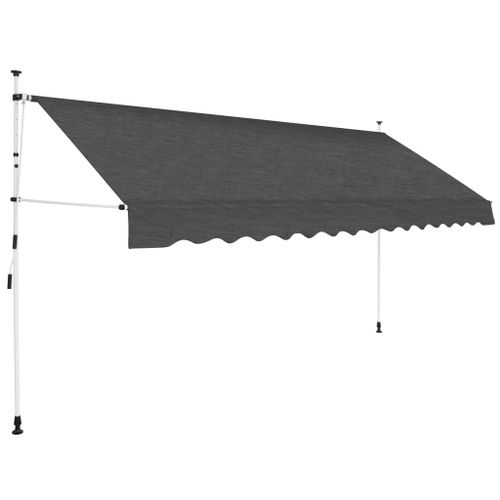 Auvent Manuel Rétractable 350 Cm Anthracite