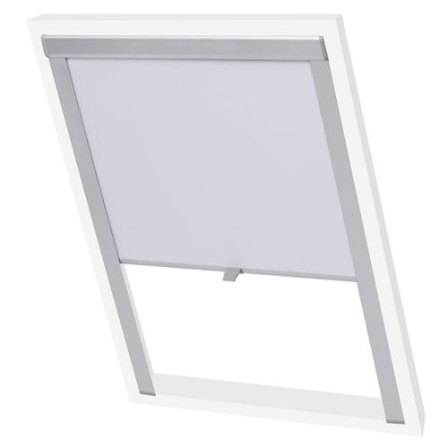 Vidaxl Store Occultant Roulant Blanc Mk04