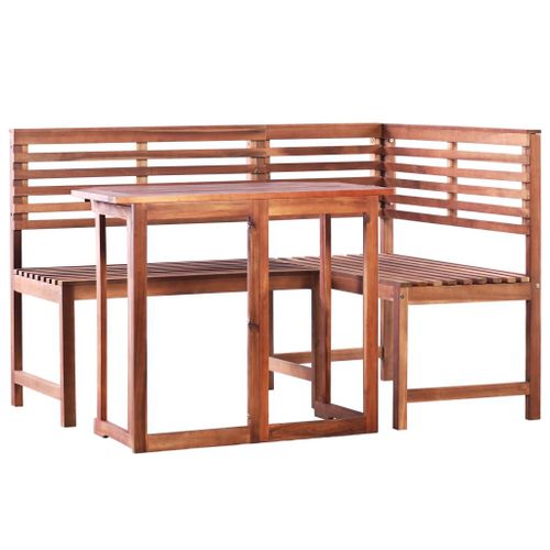 Vidaxl Mobilier De Bistro 2 Pcs Bois D'acacia Massif