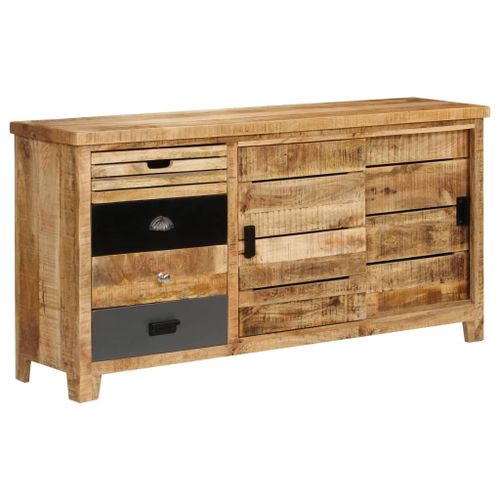 Buffet Bois De Manguier Solide 160 X 40 X 80 Cm