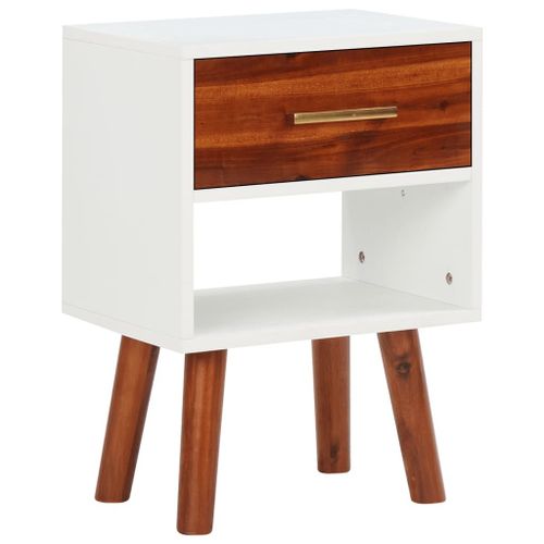 Vidaxl Table De Chevet Bois D'acacia Massif 40x30x57 Cm