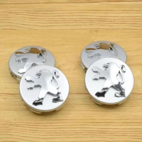 Moyeu De Roue 4 X Logo 60mm Argent Peugeot Centre De Roue Cache Moyeu Jantes Emblème Pour Peugeot