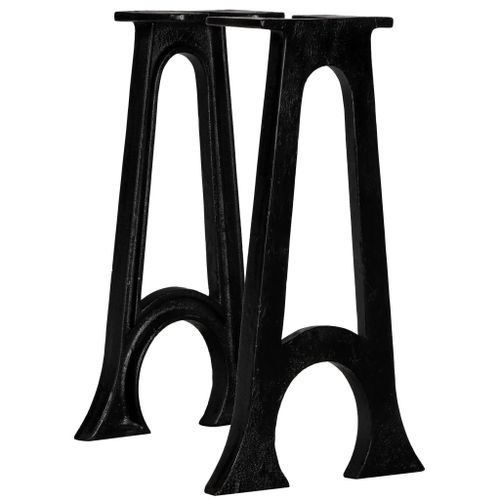 Vidaxl Pied De Banc 2 Pcs Base Vo?Tée Cadre En A Fonte